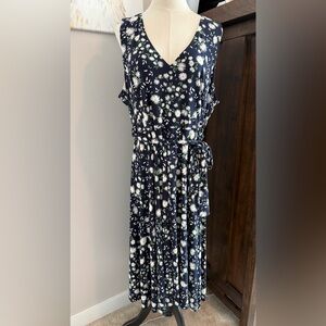 Tommy Hilfiger Navy Floral Jersey Dress